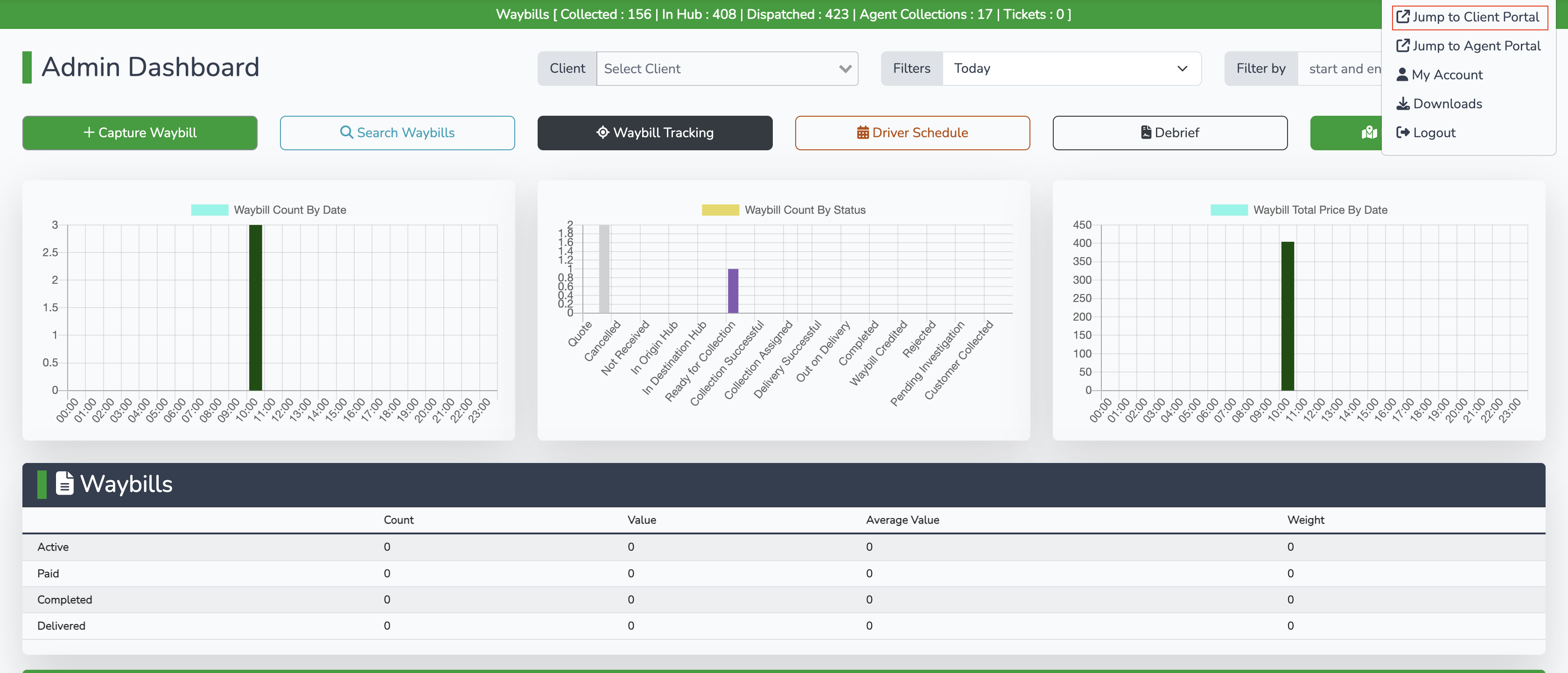 Jump to Client Portal